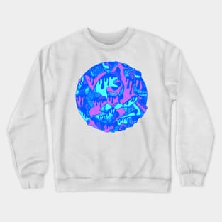 Blue Circle of Drip Crewneck Sweatshirt